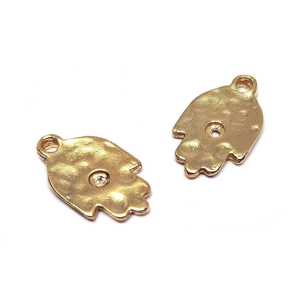 14K Gold Plated Hamsa Pendant