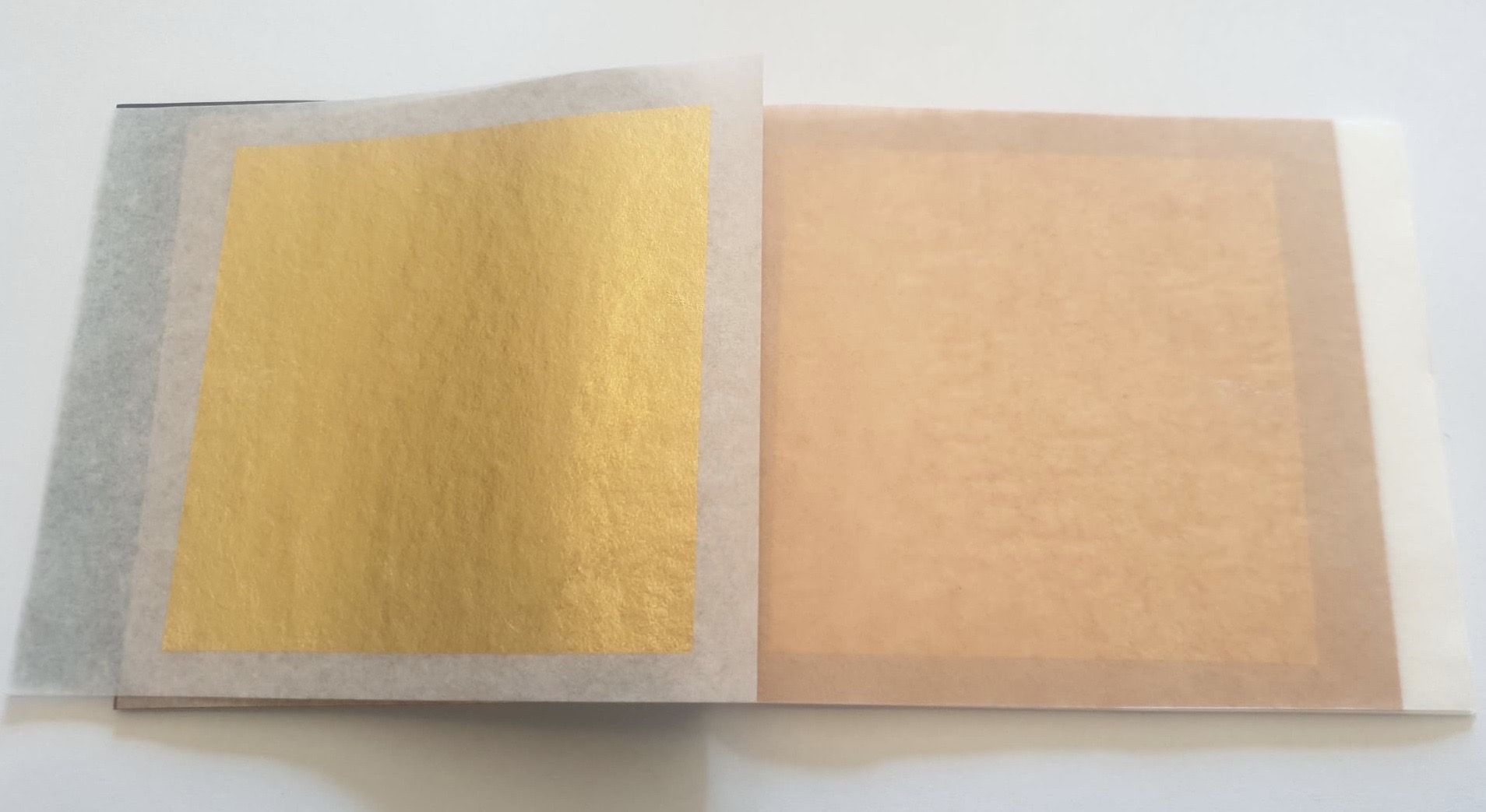 23K Fine Gold Leaves 8X8Cm Leaf Delicate Coating